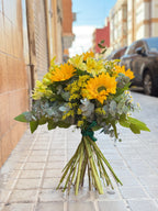 Ramo Solsticio | Ramo de girasoles y rosas