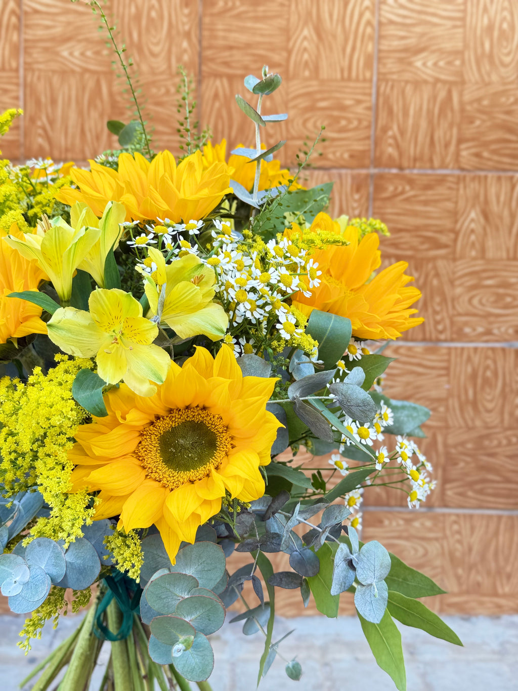 Ramo Solsticio | Ramo de girasoles y rosas