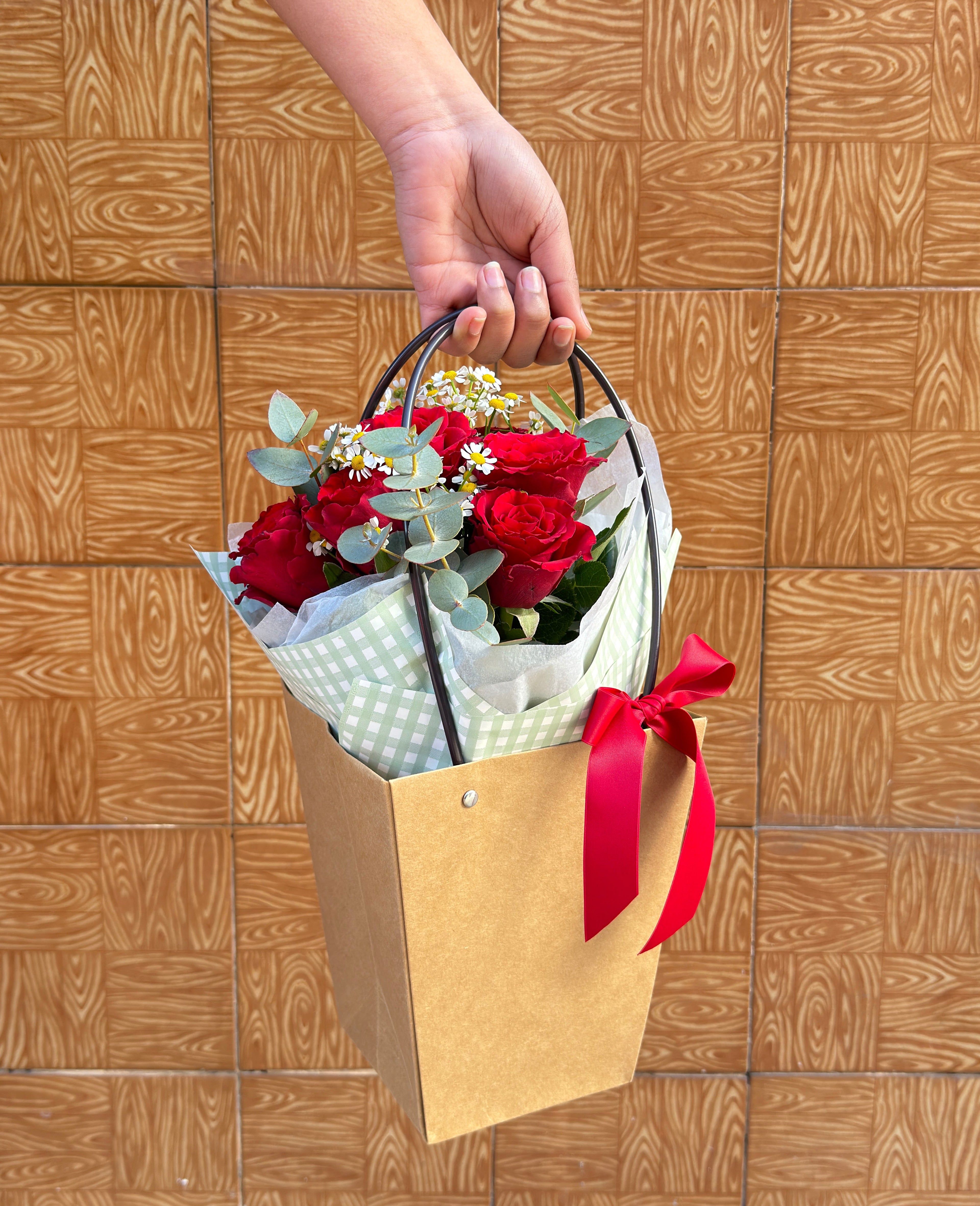 Caja Bouquet | Ramo de Rosas Rojas