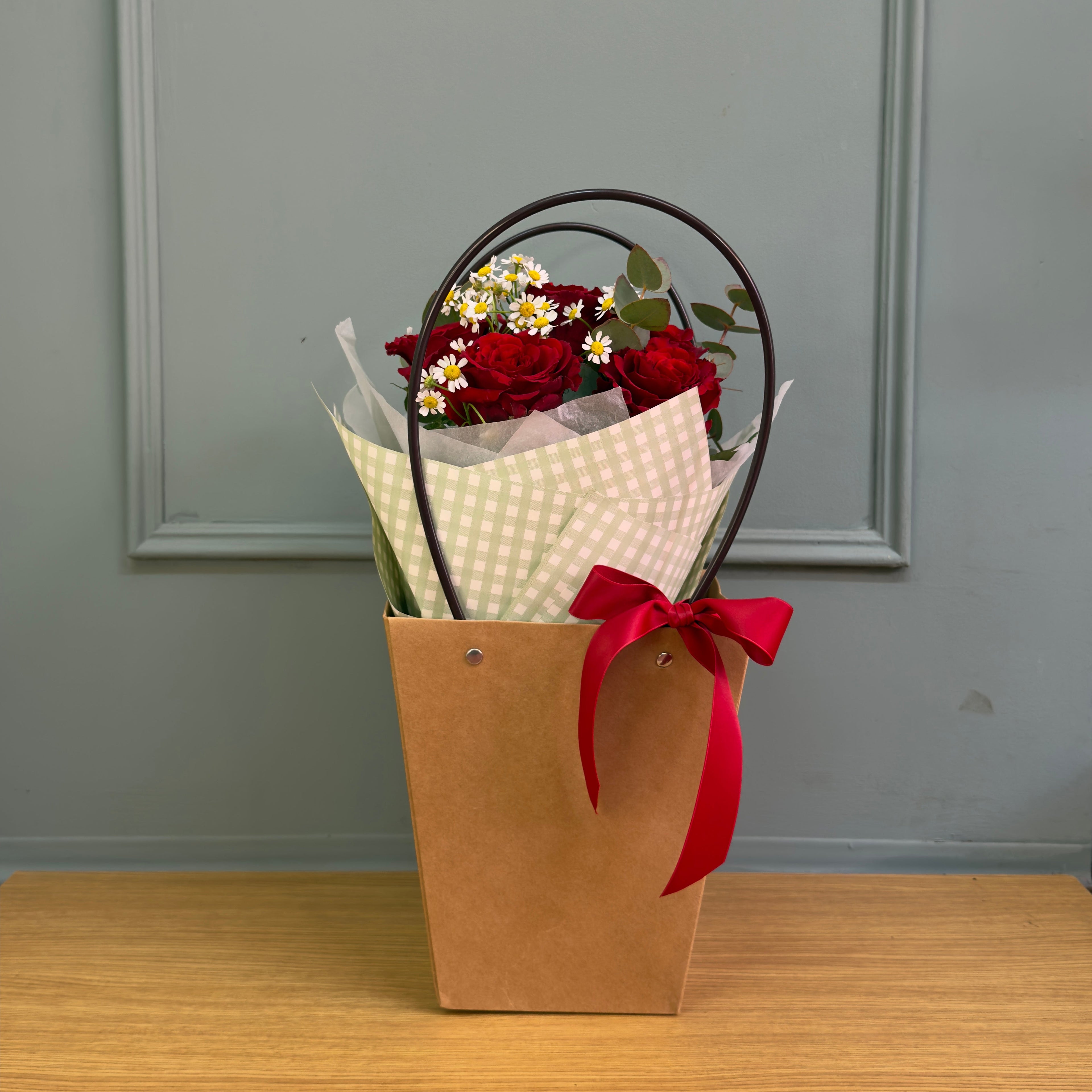 Caja Bouquet | Ramo de Rosas Rojas