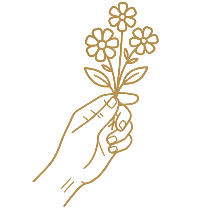 Icono artesanía dorado